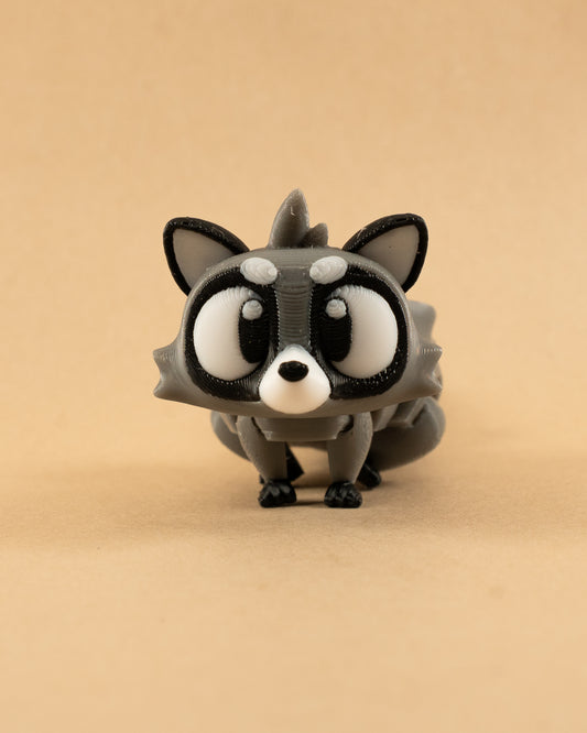 Flexi Mini Raccoon – Articulated 3D Printed Bandit