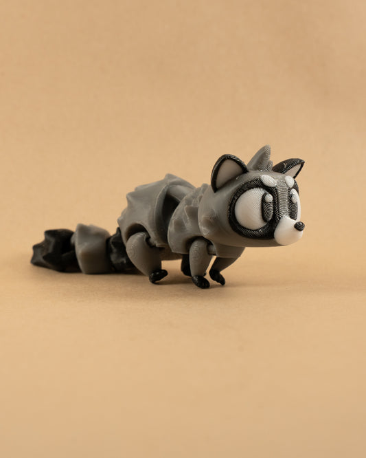 Flexi Mini Raccoon – Articulated 3D Printed Bandit