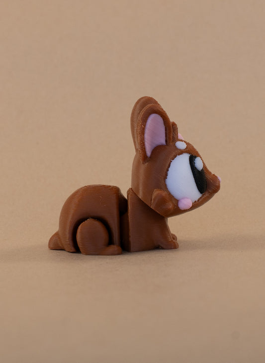 Flexi Mini Bunny with Bow – Articulated 3D Printed Toy