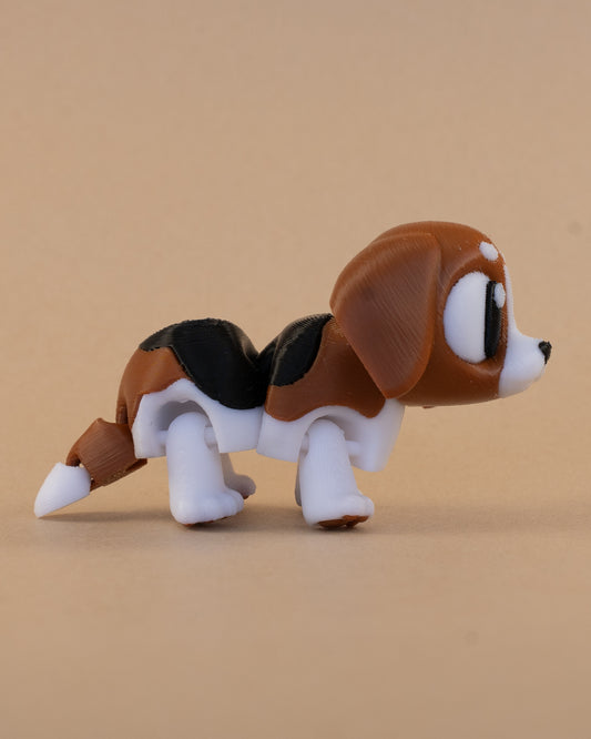 Flexi Mini Beagle – Articulated 3D Printed Dog Toy